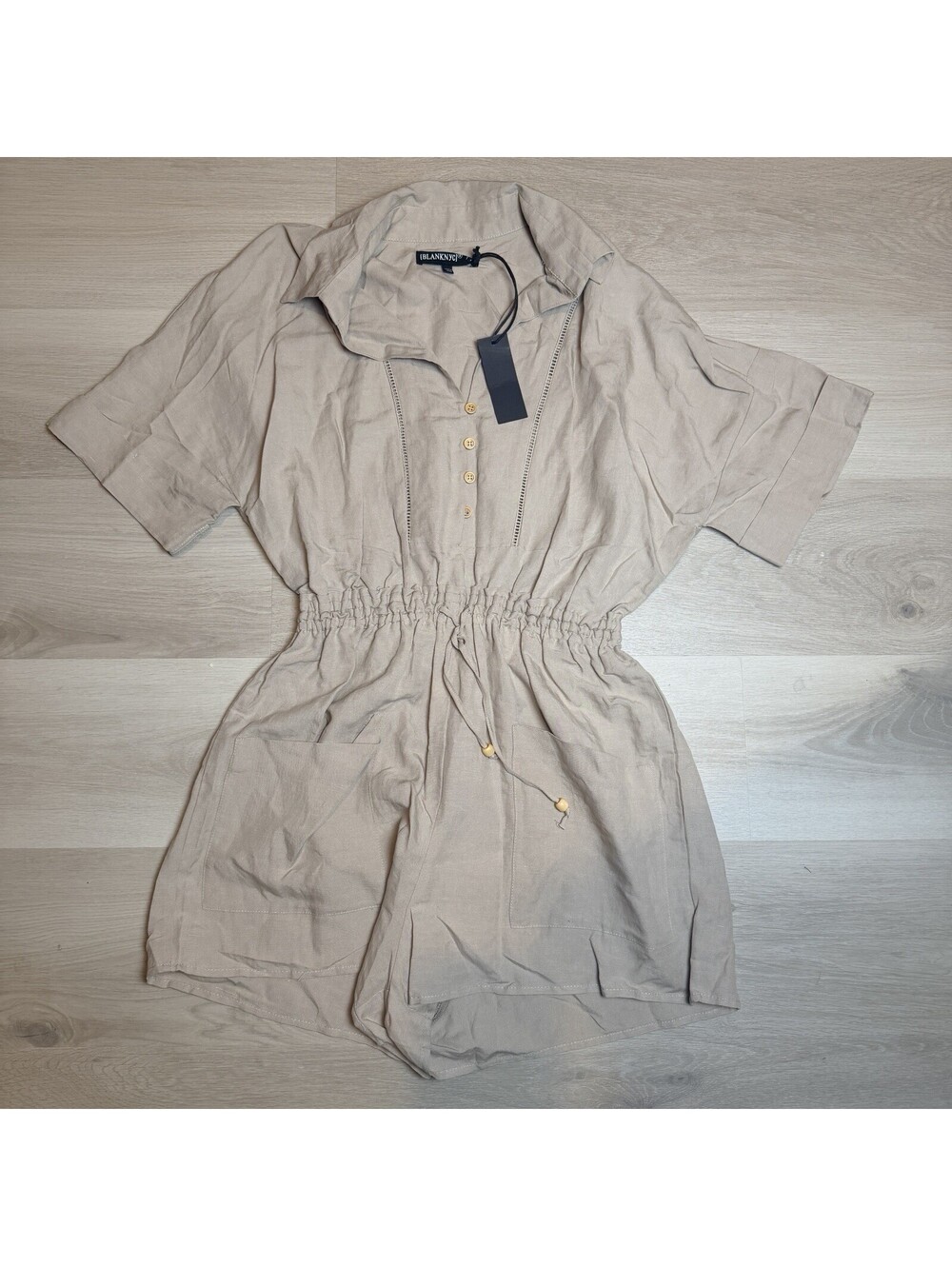 BLANKNYC ROMPER SHORTS WOMENS SIZE S SMALL NUDE BEACH NEW